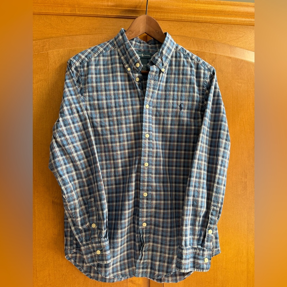Boy’s Ralph Lauren Blue Plaid Shirt
